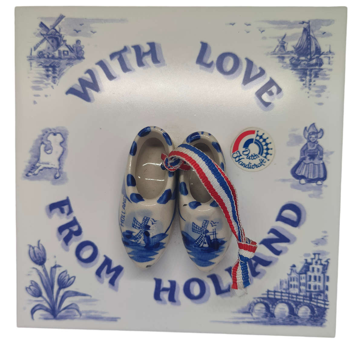 Vintage Delft tile - 15cmx15cm