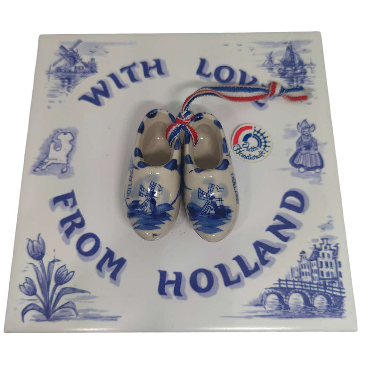 Vintage Delft tile - 15cmx15cm