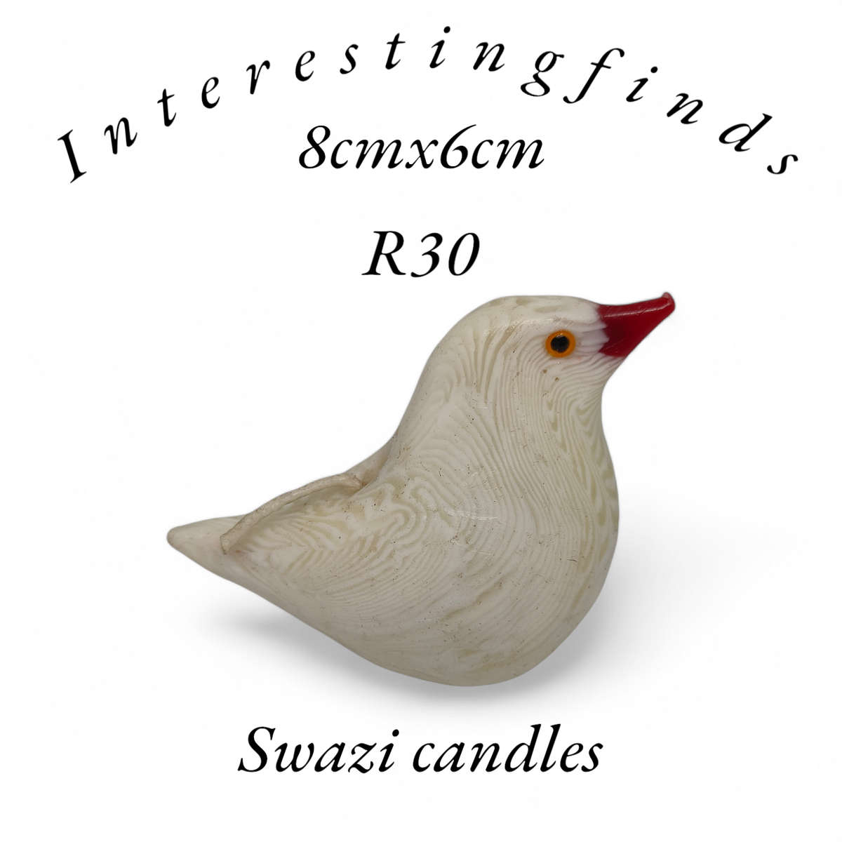 Swazi candles - handmade bird candle