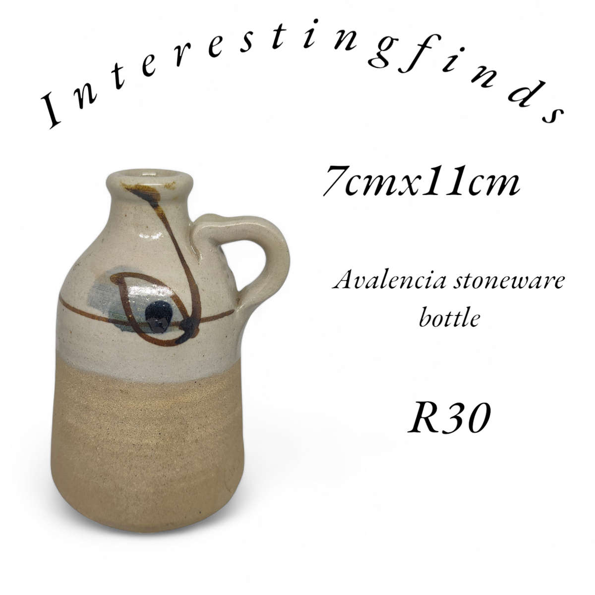 Avalencia stoneware bottle