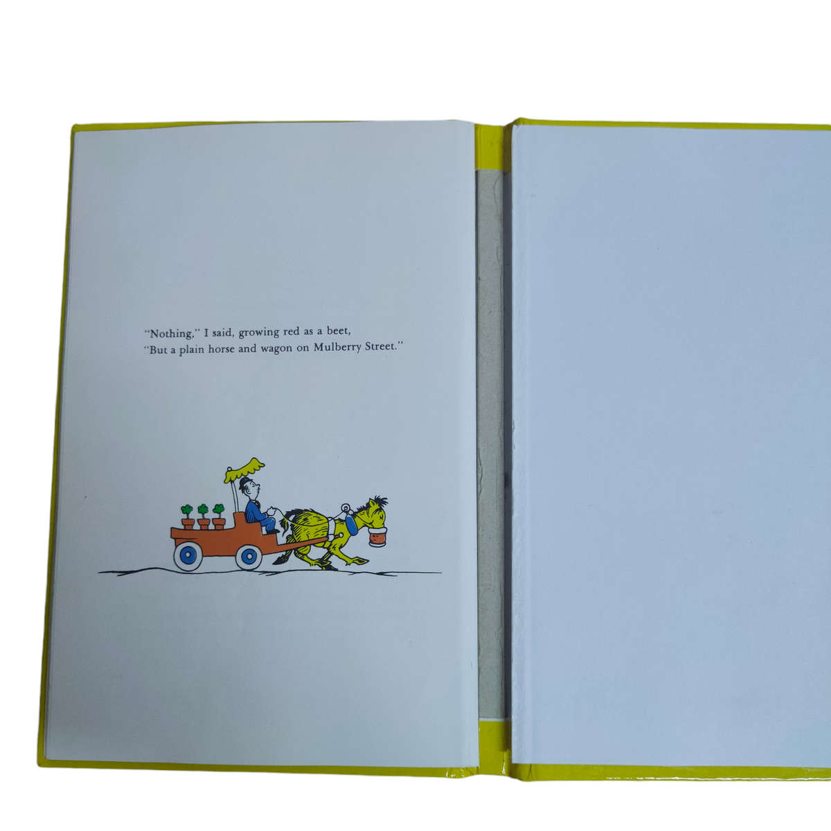 And to think that I saw it on Mulberry street - Dr Seuss