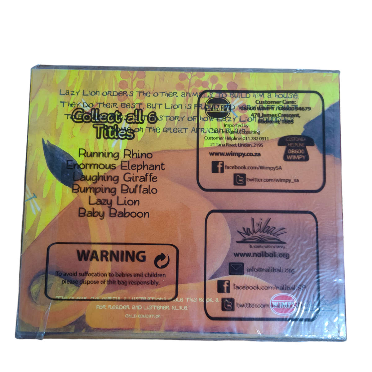 Lazy Lion children's book