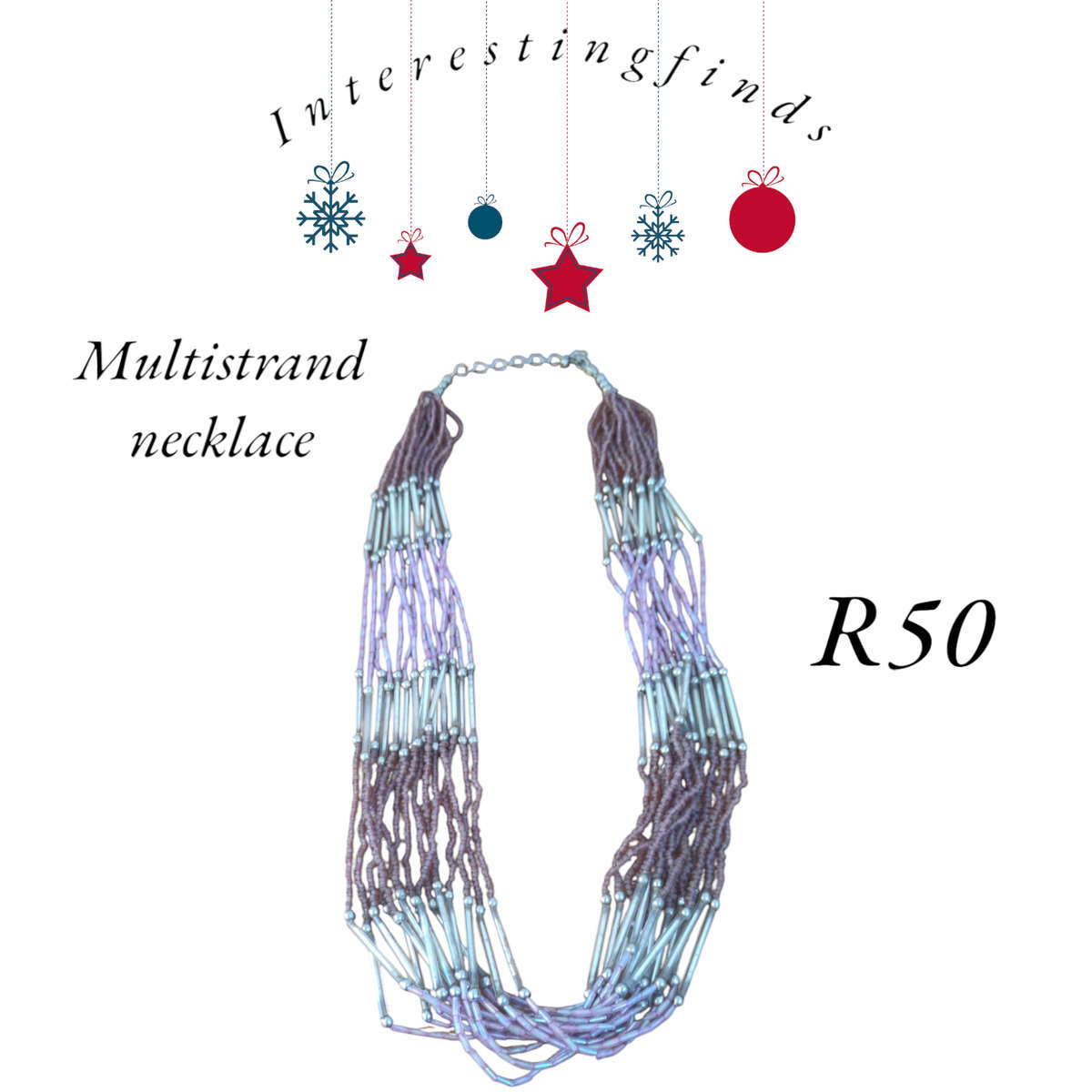 Multi strand beads necklace