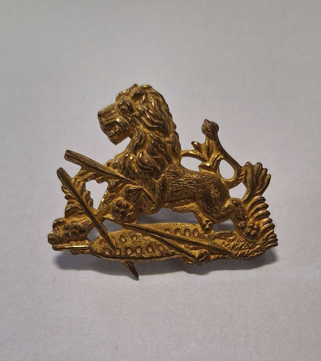 Rhodesia B.S.A Police Brass Cap Badge worn 1949-1971