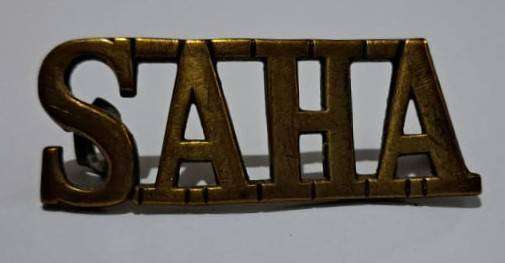 S.A Heavy Artillery Shoulder Title Badge