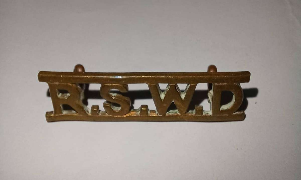 Regt Suid-Westelike Distrikte Shoulder Title 1934-1950