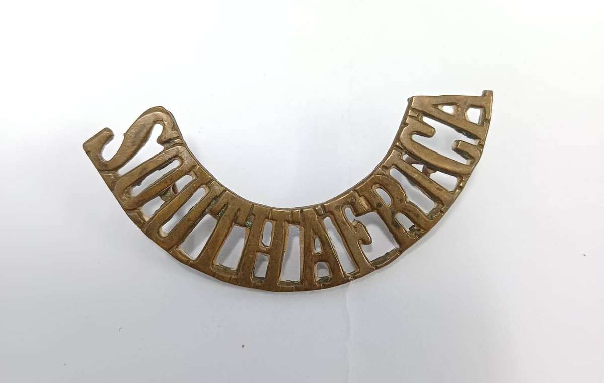 South African Heavy Artillery Brass Shoulder Title 1915-1919