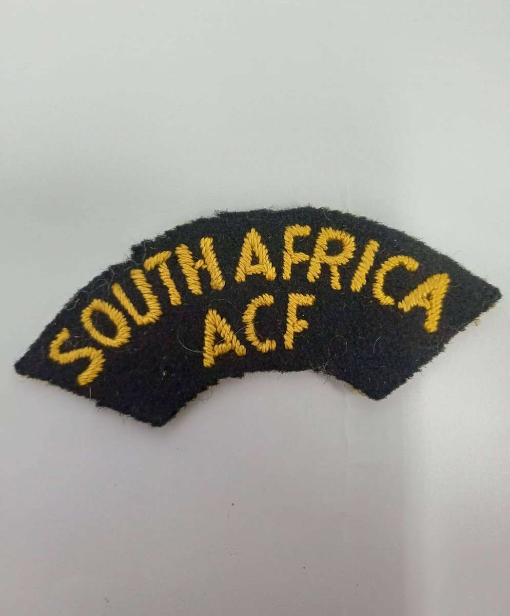 S.A Navy Active Citizen Force Cloth Shoulder Title ( Winter Uniform ) Material