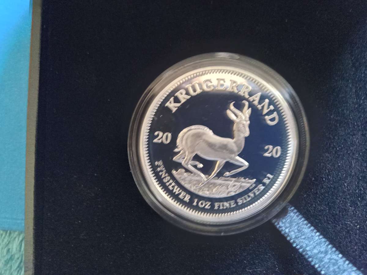 2020 ONE OUNCE FINE SILVER KRUGER RAND PROOF