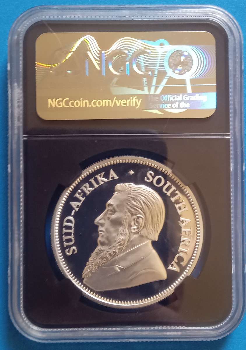 South Africa.Proof 1 oz KRUGER 2021 PF 70 ultra cameo