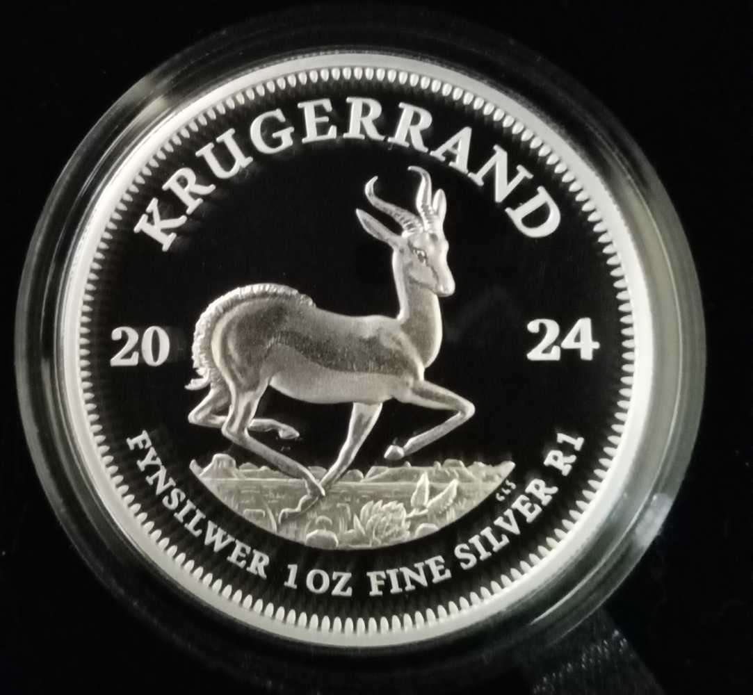 SOUTH AFRICAN ONE OUNCE KRUGERRAND SILVER"" GREAT PROOF""2024