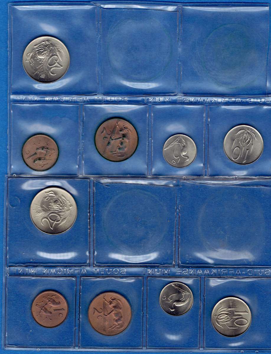 SOUTH AFRICAN 1967 PARTIAL MINT PACK ENGLISH AND AFRIKAANS