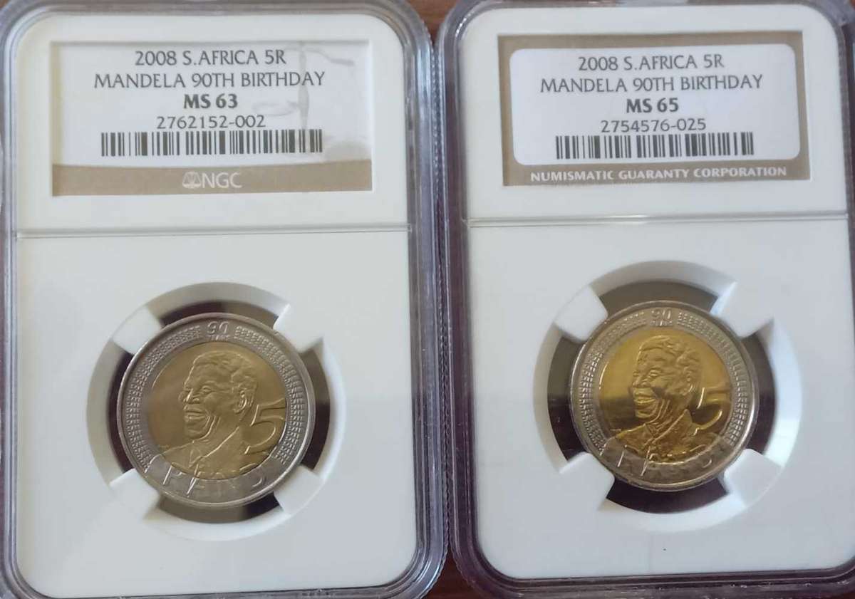 Nelson Mandela 90th Birthday coins