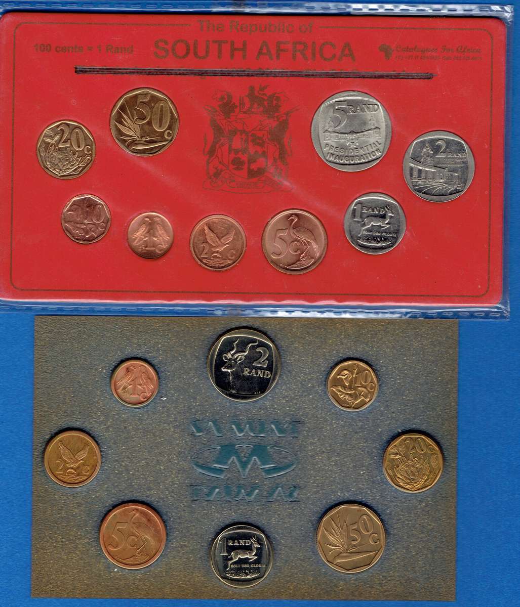SOUTH AFRICAN 1992 MINT PACK AND SA COINS