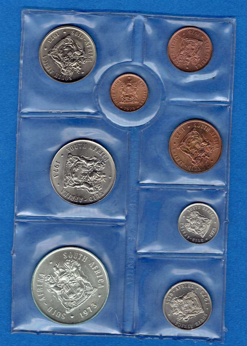 SOUTH AFRICAN MINT PACK 1973 INCLUDING SILVER R1