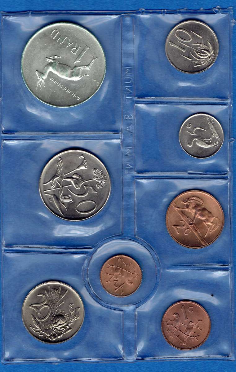 SOUTH AFRICAN MINT PACK 1973 INCLUDING SILVER R1