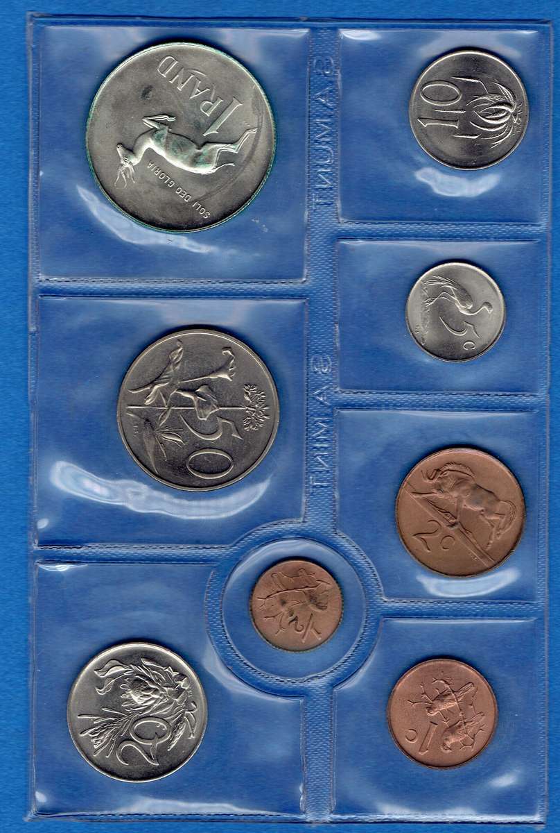 SOUTH AFRICAN MINT PACK 1975 INCLUDING SILVER R1