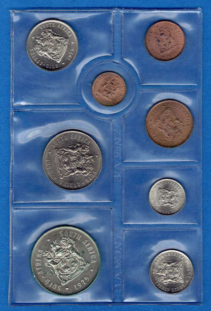 SOUTH AFRICAN MINT PACK 1975 INCLUDING SILVER R1