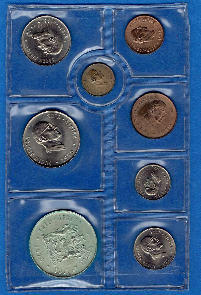 SOUTH AFRICAN MINT PACK 1976 INCLUDING SILVER R1