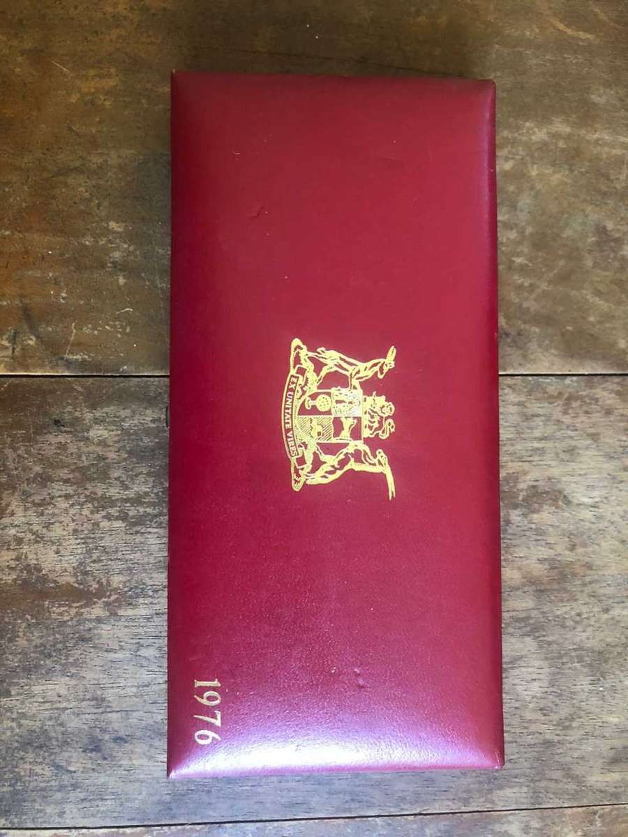 South Africa.1976 Proof set with silver R1 no gold