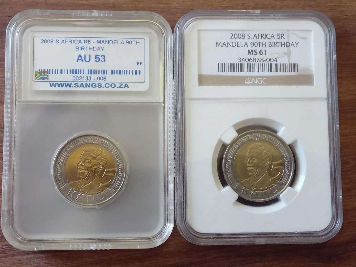 Nelson Mandela 90th Birthday coins