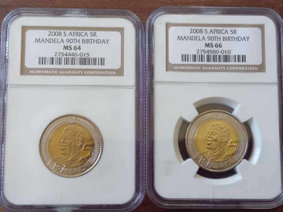 Nelson Mandela 90th Birthday coins