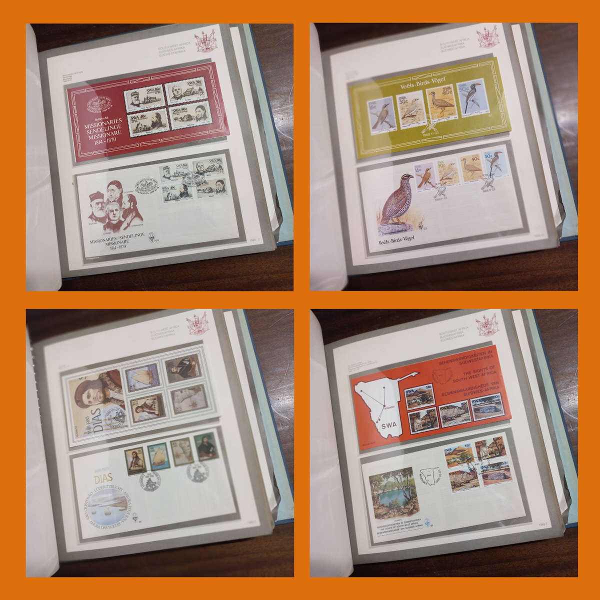 SWA 1982 to 1990 Collection in 3 Pre-Printed Albums  FDCs, Bulletins, Date Stamp And Maxi Cards