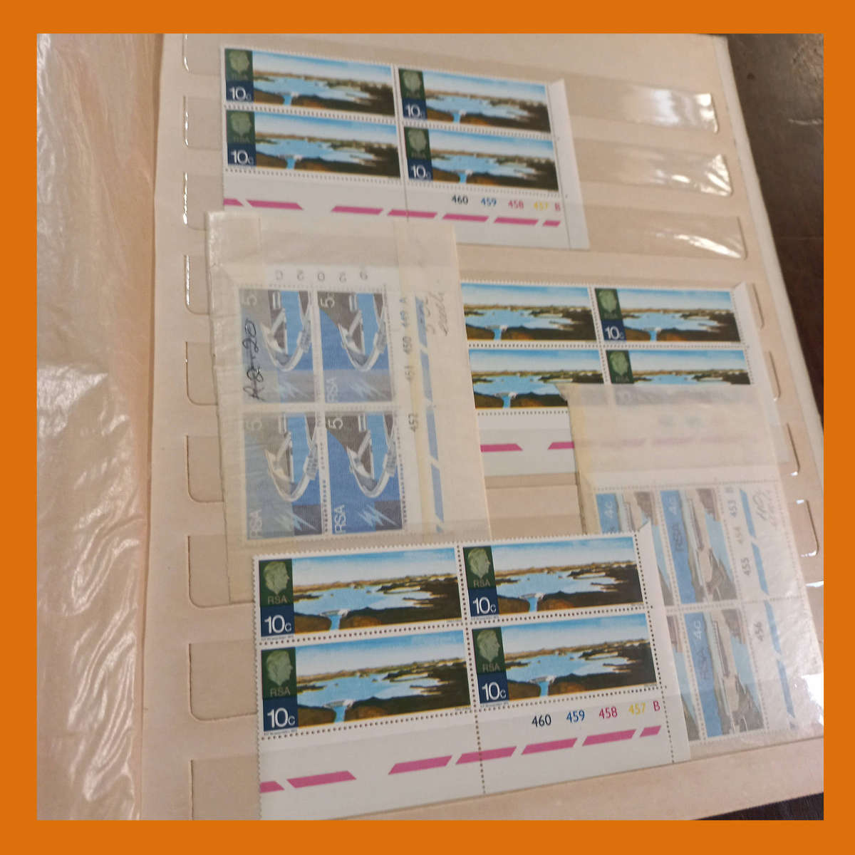 South Africa Republic Dealers Stock Book with Blocks and Sets Commemoratives from 1961 to 1972