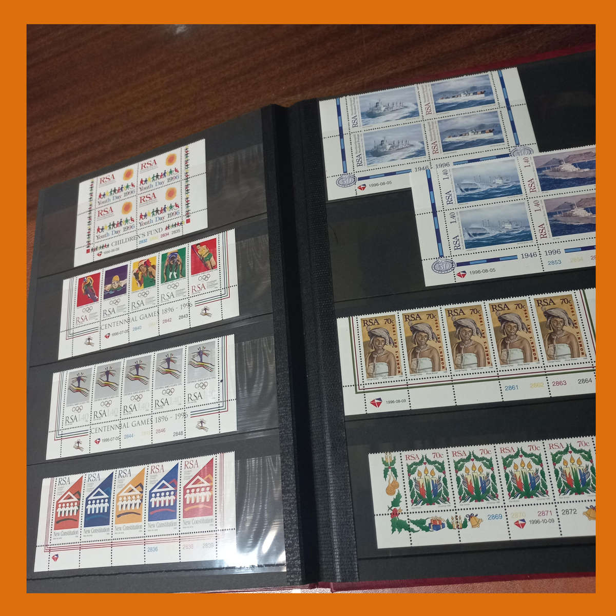 South Africa Republic Control Blocks  3 Stock Book Albums (1980s to 1995)