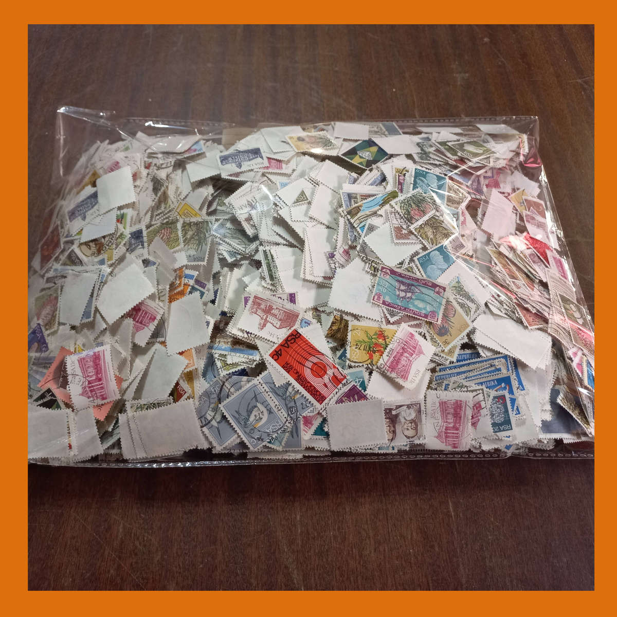 South Africa Off-Paper Kiloware  600g Mix from the 1970s and 1980s