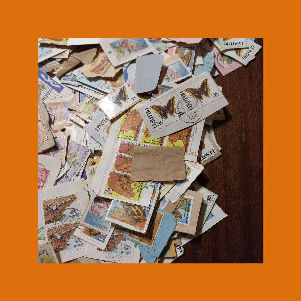 Lesotho & Basutoland  Thematic Wildlife Selection on Piece (Butterflies Prominent)