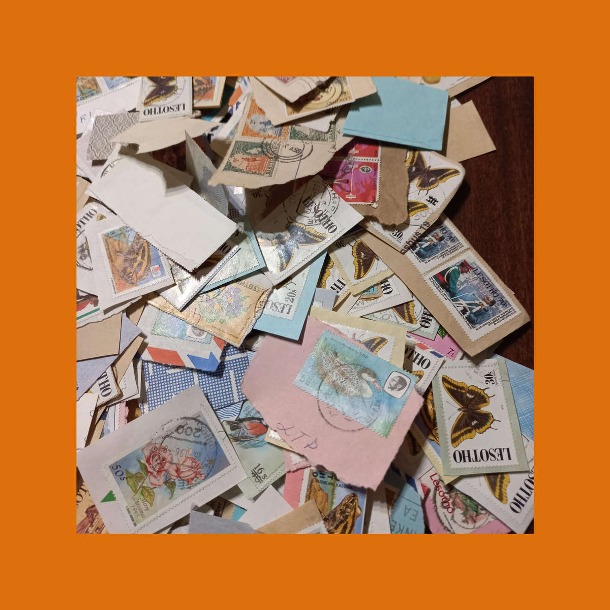 Lesotho & Basutoland  Thematic Wildlife Selection on Piece (Butterflies Prominent)