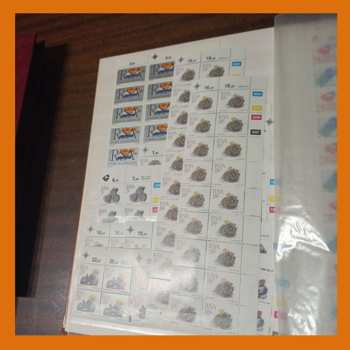 South Africa Republic Control Blocks  3 Stock Book Albums (1980s to 1995)