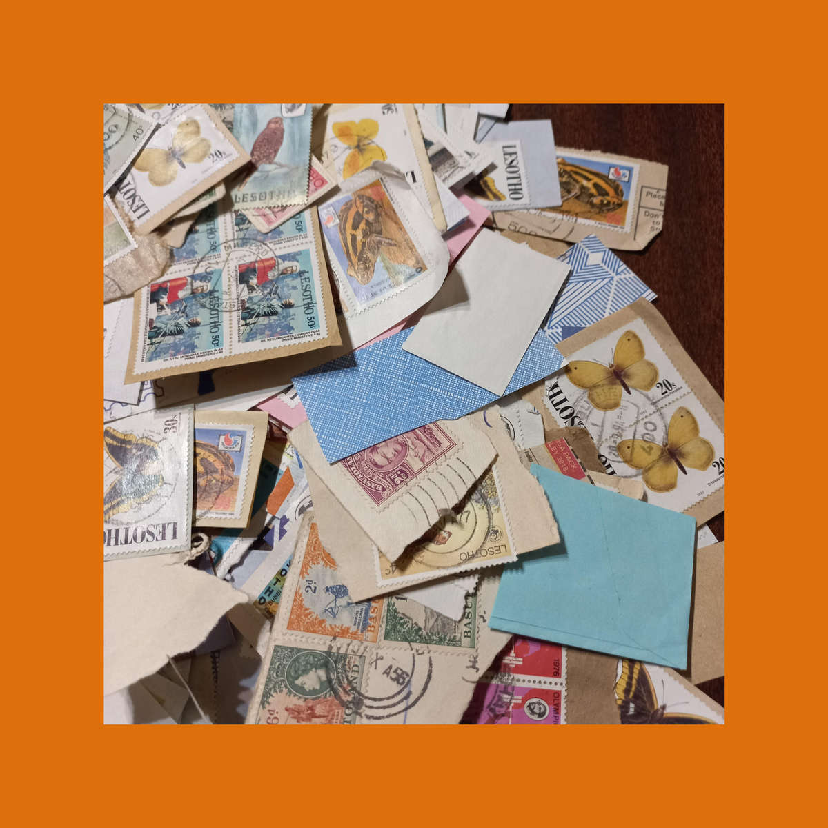 Lesotho & Basutoland  Thematic Wildlife Selection on Piece (Butterflies Prominent)