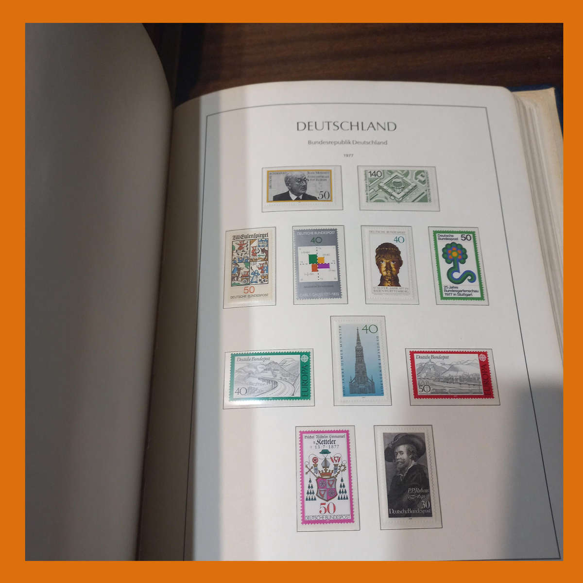 Germany Federal 1971 to 1984 in Near-New Pre Printed Lighthouse Album