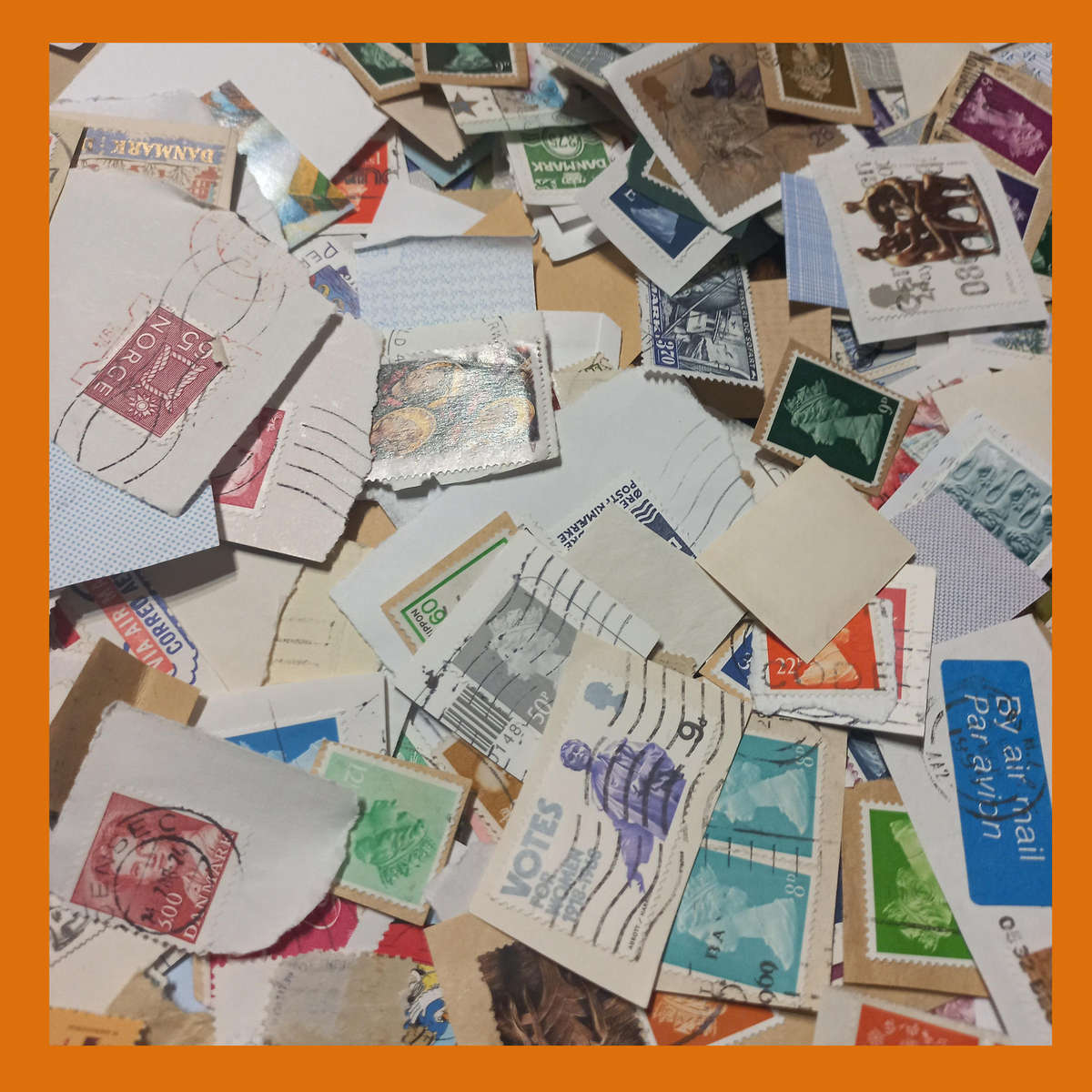 World Kiloware on Paper  400g Mix Strong in GB (Includes Machins) Scandinavia and Germany