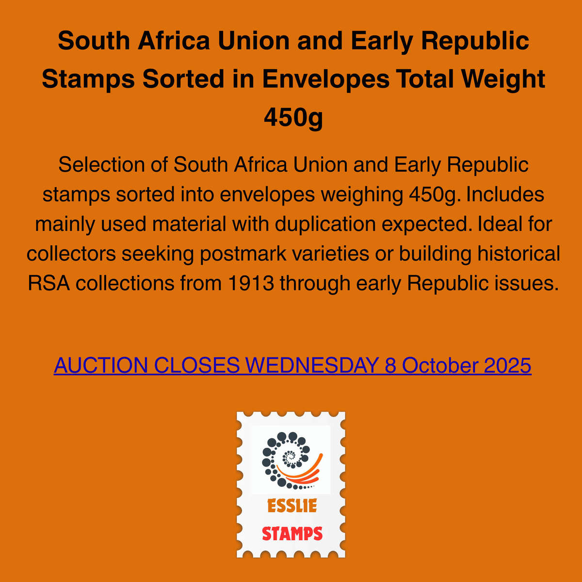 South Africa Union and Early Republic Stamps Sorted in Envelopes Total Weight 450g