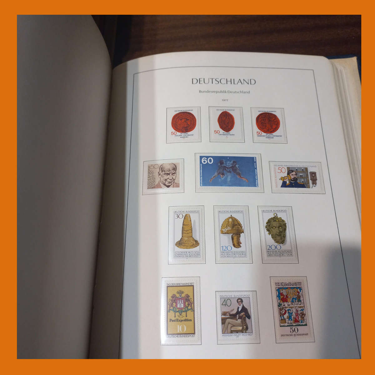 Germany Federal 1971 to 1984 in Near-New Pre Printed Lighthouse Album