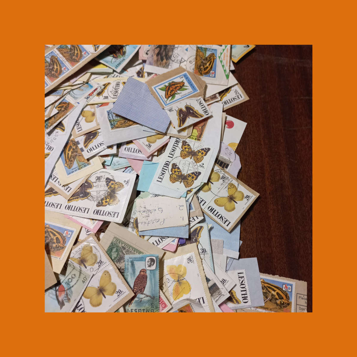 Lesotho & Basutoland  Thematic Wildlife Selection on Piece (Butterflies Prominent)