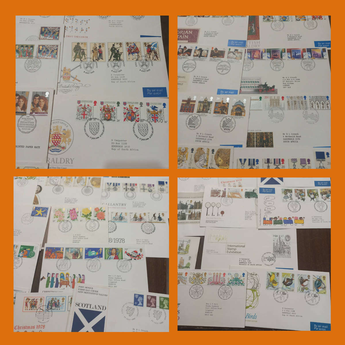 Great Britain First Day Covers 75 Plus Mainly 1980s Addressed Selection