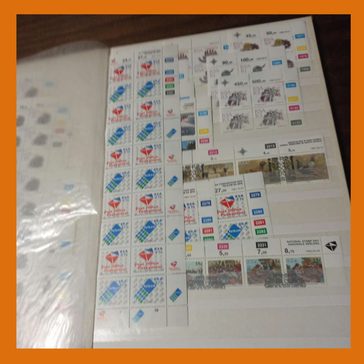 South Africa Republic Control Blocks  3 Stock Book Albums (1980s to 1995)