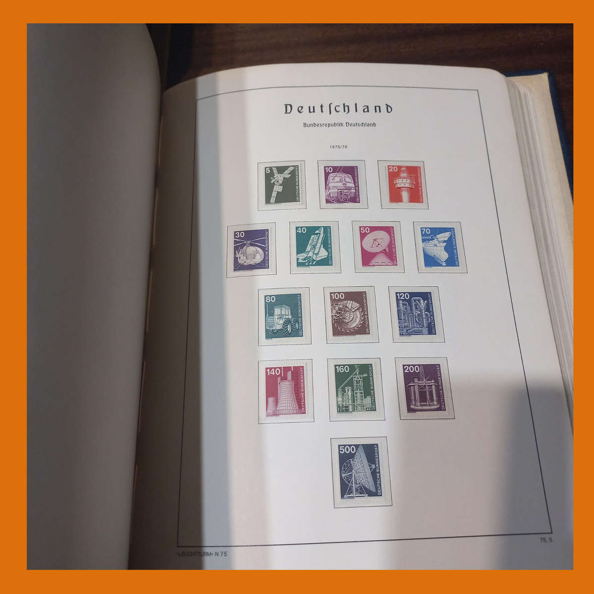 Germany Federal 1971 to 1984 in Near-New Pre Printed Lighthouse Album