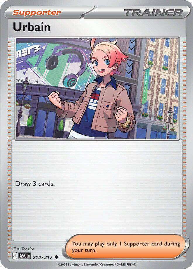 Urbain 214/217 Pokemon TCG Mega Evolution Ascended Heroes ASC EN Supporter Trainer