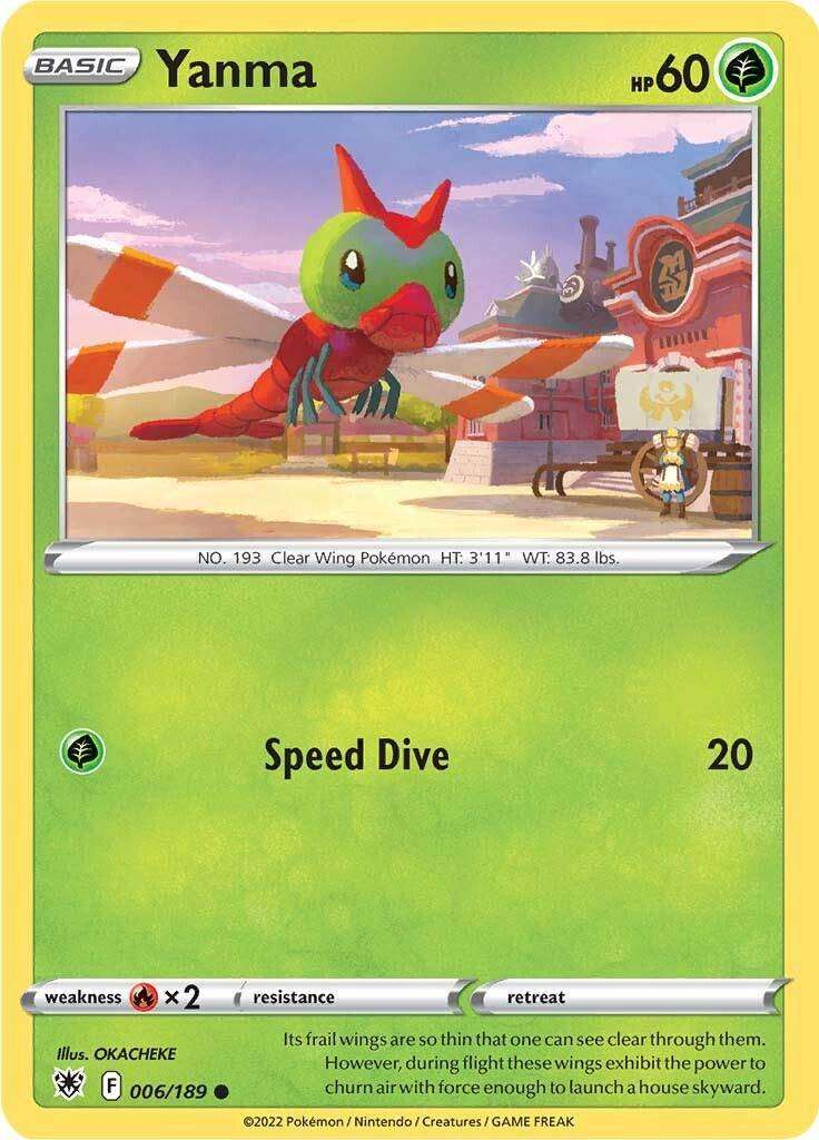 Yanma 6/189 Pokemon TCG Astral Radiance Grass 006/189