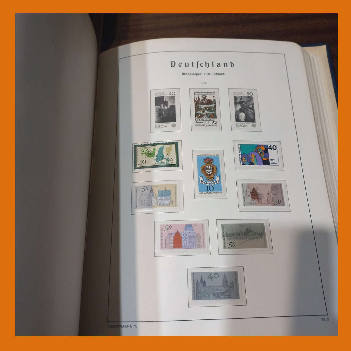 Germany Federal 1971 to 1984 in Near-New Pre Printed Lighthouse Album