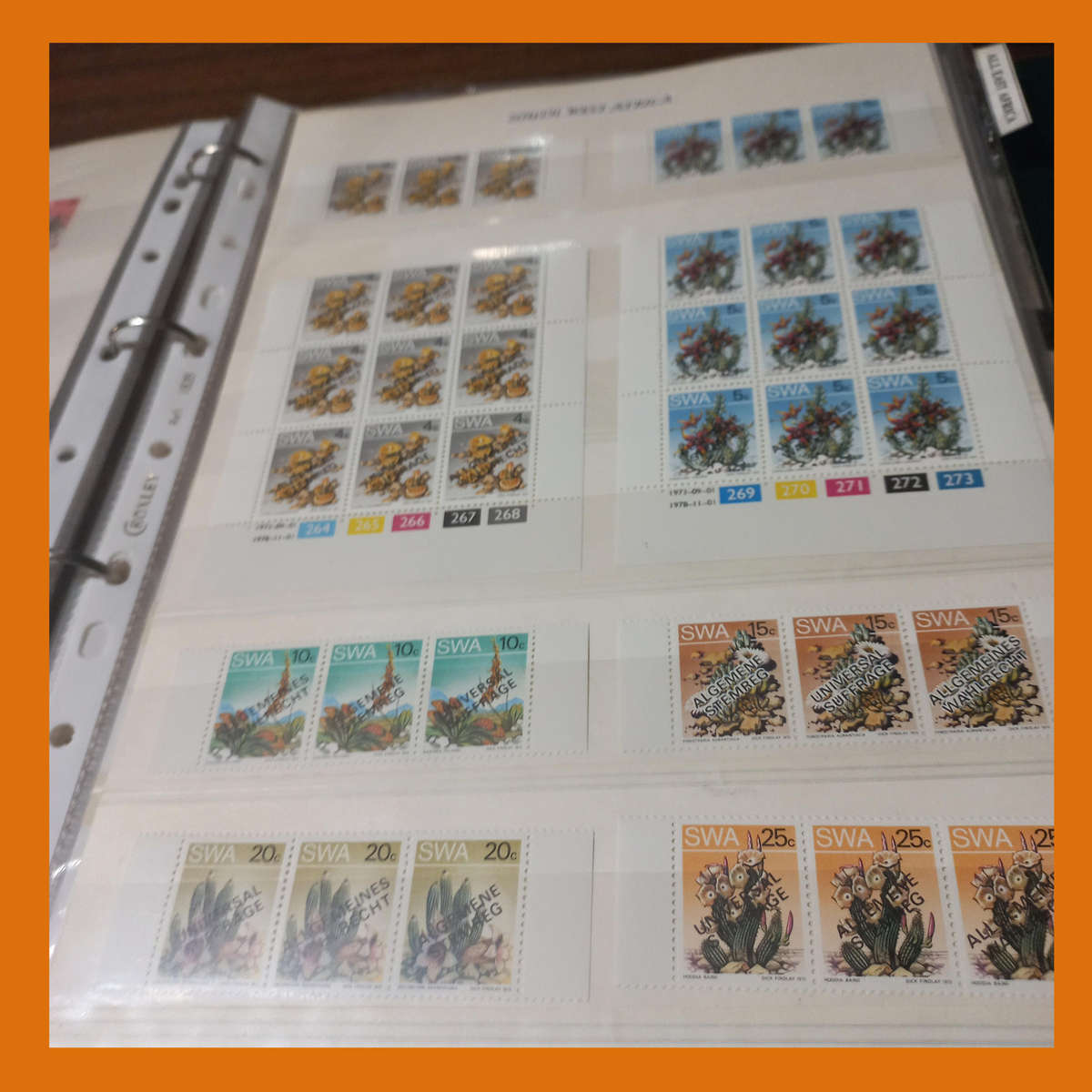 Southern Africa Collection in Lever Arch File  25 Stock Pages Including 1994 Mandela Issue