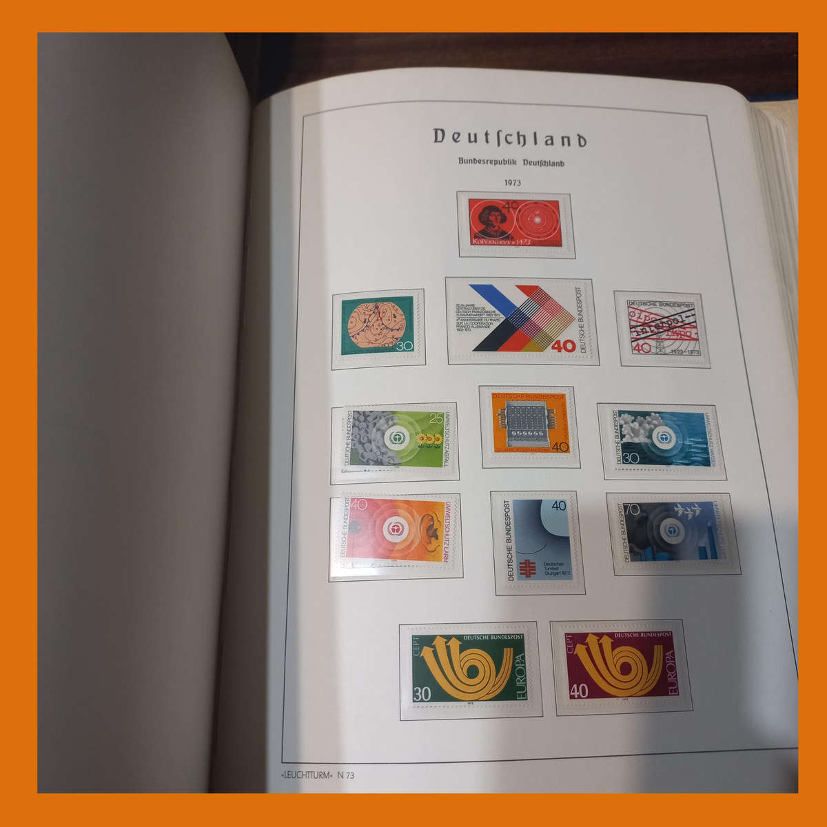 Germany Federal 1971 to 1984 in Near-New Pre Printed Lighthouse Album