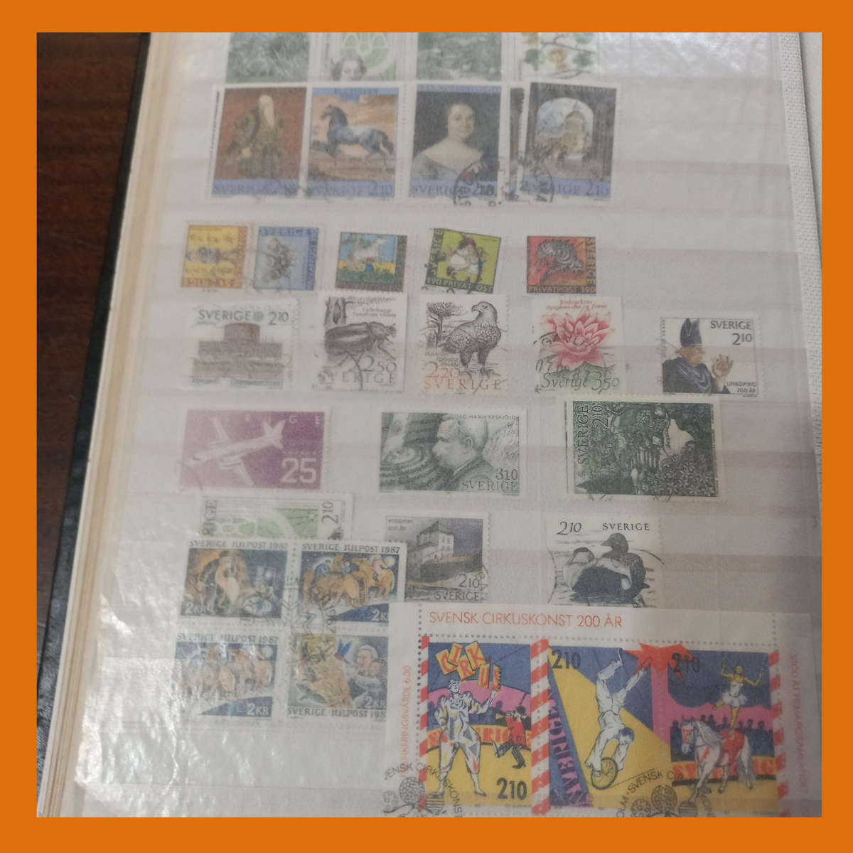 Sweden Imperial PRINZ 32 Page Stock Book  1972 to 2017