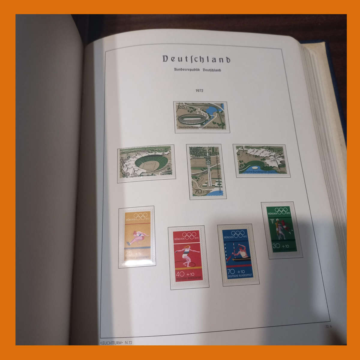 Germany Federal 1971 to 1984 in Near-New Pre Printed Lighthouse Album