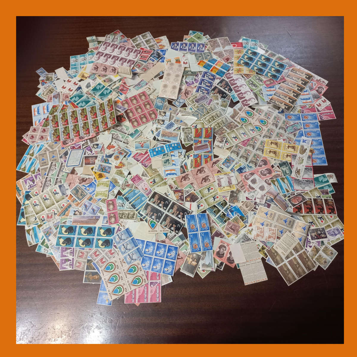 South Africa Republic and Union Mint Stamp Accumulation  Blocks and Pairs (250g)